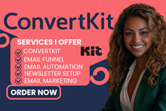 setup convertkit email marketing convertkit automations newsletter sequences