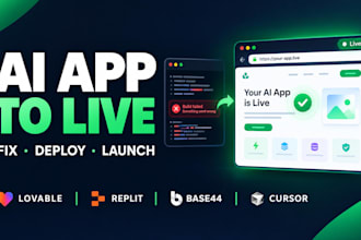 deploy replit ai app fix lovable base44 apps cursor ai vercel AWS github netlify