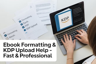 format your ebook professionally and upload it to amazon KDP