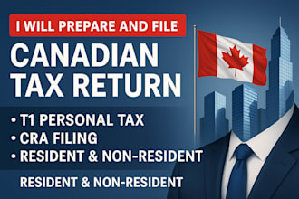 prepare and file non resident canada tax return t1 personal tax cra filing