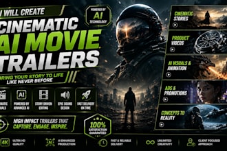 create realistic blockbuster ai movie trailer,ai video ads veo3 and seedance 2 5