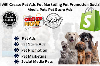 shopify pet promotion, pet store ads and market pet store