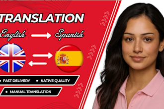 translate english and spanish manually with native quality accuracy