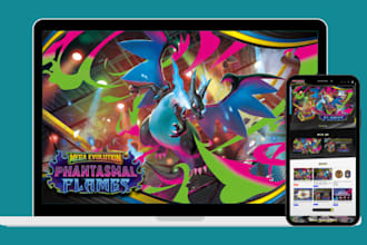 design pokemon shopify store trading card website pokemon website tcg website