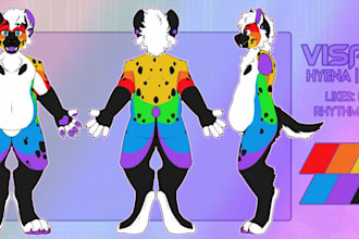 draw furry reference sheet fursona ref sheet reference sheet anthro character oc