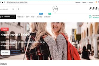 build hello elementor website clothing store and fashion website