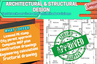 review and stamp as licensed civil and structural engineer in florida arizona