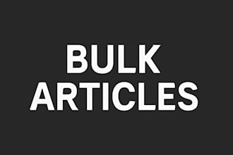 write industry specific bulk articles