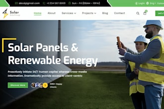 squarespace solar energy website renewable power solar panel installation site
