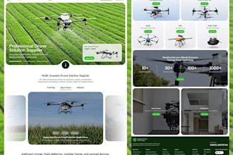 design drone website with wix, wordpress, duda, custom website with admin panel