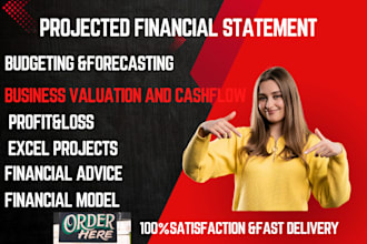 prepare professional financial projections,cash flow statements for your startup