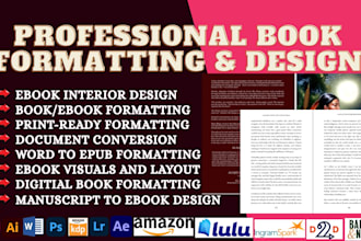 do book formatting ebook formatting kdp formatting paperback formatting for kdp