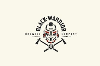 make classic black warrior brewing company logo