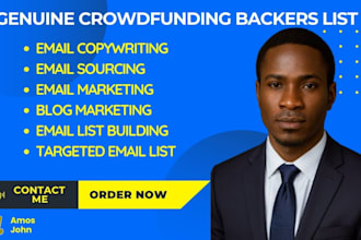 generate kickstarter indiegogo crowdfunding backers list do gofundme fundraising