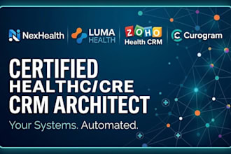 setup luma health nexhealth curogram or zoho health CRM
