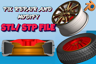 do stl file repair custom modification stl edits 3d model repair for 3d printing