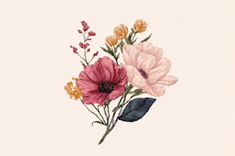 design botanical boho minimalist logo