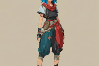 design a character anime