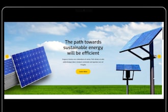 solar shopify store solar panel inverter website electronic construction website