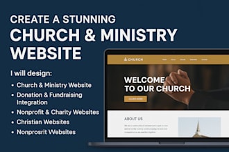 design christian website, church website, ministry website