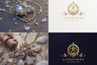 design luxury, signature, and jewelry logo