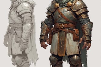 draw your oc and dnd character illustration