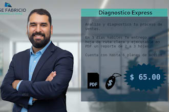analyze sales process and give you a strategic action plan available spanish