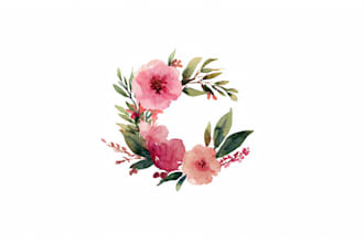 design a versatile feminine watercolor logo