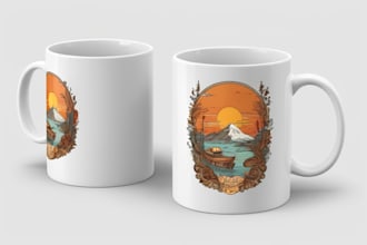 design a mug design or coffee cup design