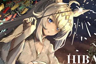 draw anime and design fanart and original character