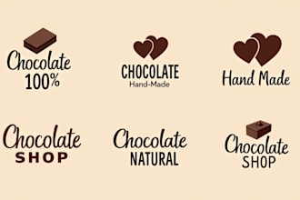 design outstanding chocolate heart sweet logo