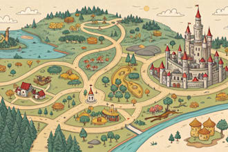 drawn map illustration fantasy city map maker design