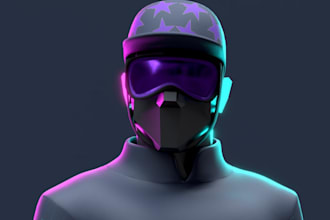 design 3d character for game, game modeling, 3d printing, and animation