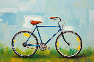 paint your cycle oil painting style
