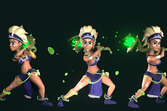 be stylized 3d character modeler,cute mascot model,rig3d for film,vrm avatar rig