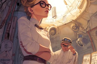draw sci fi illustration and sci fi art