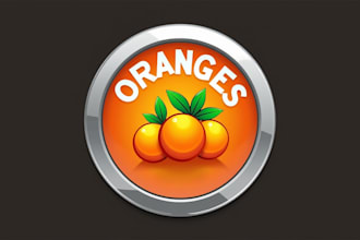 make different three oranges logo design