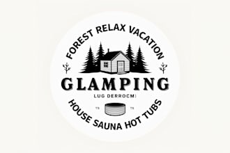 design outstanding forest vacation logo