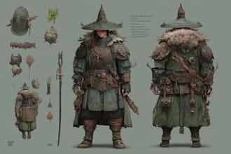 create concept art and illustration
