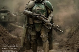 made a warhammer 40k character depending on your concept