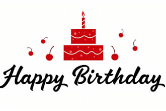 do make happy birthday card with cake logo