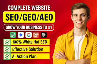 optimize monthly GEO aeo local SEO and backlink building
