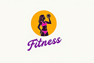 make an amazing fitness trainer logo