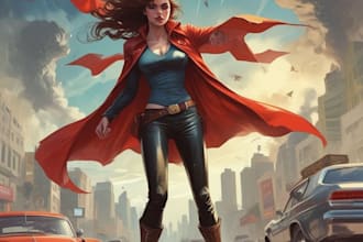 comic book illustration with comic book illustrator