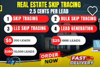provide cash buyer list for real estate