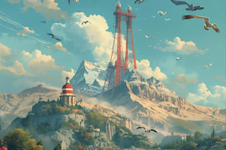 create illustrations in surreal style