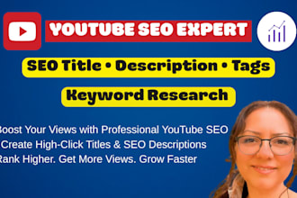 optimize your youtube SEO title, description, tags