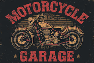 do a unique vintage bull logo t shirt design