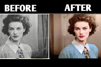 professionally restore , colourize and repaire your photo in cheap rates