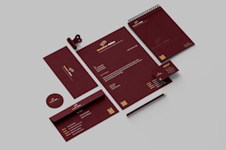 design complete business stationery kit for your brand